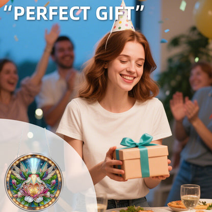 Hummingbird 2D Flat DIY Acrylic Diamond Art Pendant Craft for Home Wall Decor