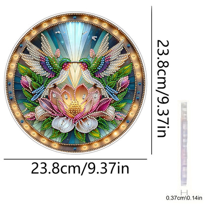 Hummingbird 2D Flat DIY Acrylic Diamond Art Pendant Craft for Home Wall Decor