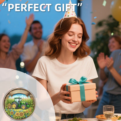 Manor Car 2D Flat DIY Acrylic Diamond Art Pendant Craft Kit for Home Wall Decor