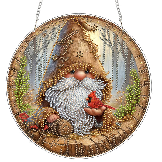 Dwarf 2D Flat DIY Acrylic Diamond Art Pendant Craft Kit for Home Wall Decoration