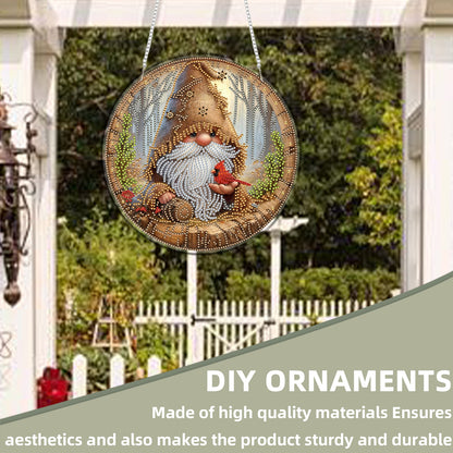 Dwarf 2D Flat DIY Acrylic Diamond Art Pendant Craft Kit for Home Wall Decoration