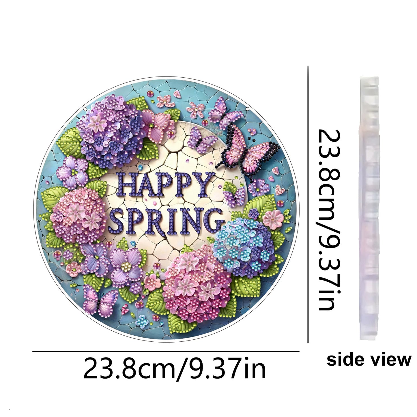 Butterfly 2D Flat DIY Diamond Art Pendant for Adults Gift Home Window Decor