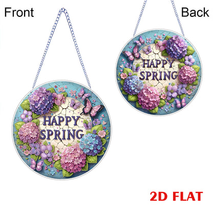 Butterfly 2D Flat DIY Diamond Art Pendant for Adults Gift Home Window Decor