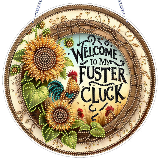 Sunflower 2D Flat DIY Diamond Art Pendant for Adults Gift Home Wall Window Decor