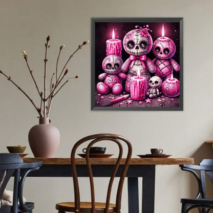 Skull Doll Candle - Full Round Drill Diamond Painting 40*40CM