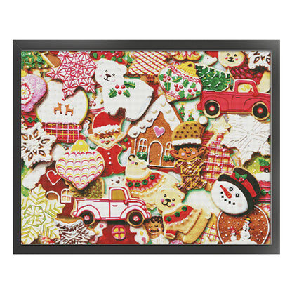 Christmas Cookies - 14CT Stamped Cross Stitch 75*61CM(Fairy Brand)