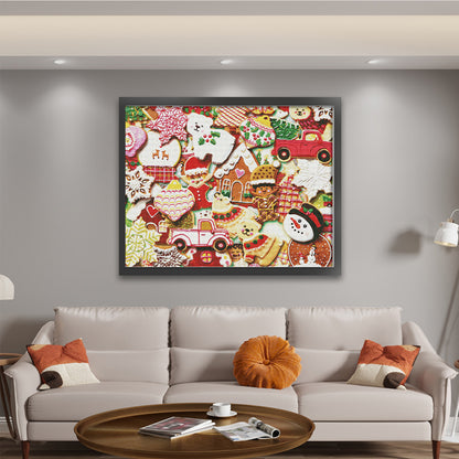 Christmas Cookies - 14CT Stamped Cross Stitch 75*61CM(Fairy Brand)