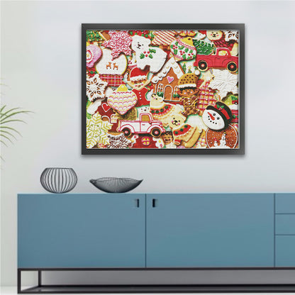 Christmas Cookies - 14CT Stamped Cross Stitch 75*61CM(Fairy Brand)