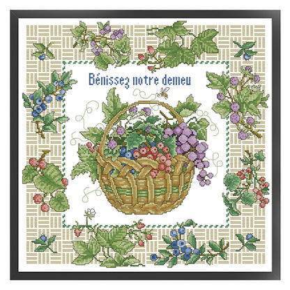 Bless My Home - 14CT Stamped Cross Stitch 42*42CM(Joy Sunday)