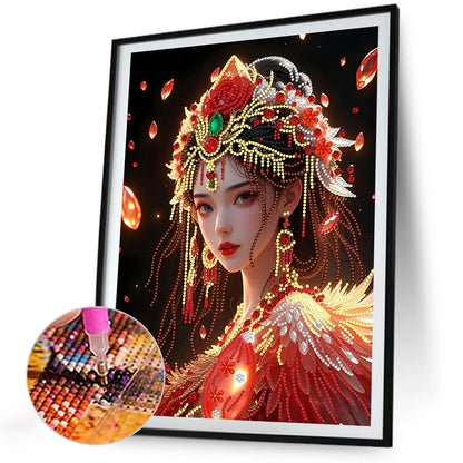 Beautiful Girl - Special Shaped Drill Diamond Painting 30*40CM