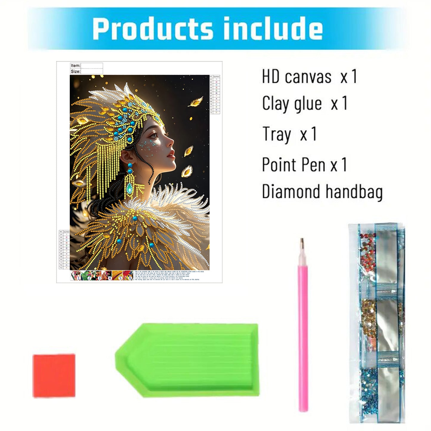 Beautiful Girl - Special Shaped Drill Diamond Painting 30*40CM