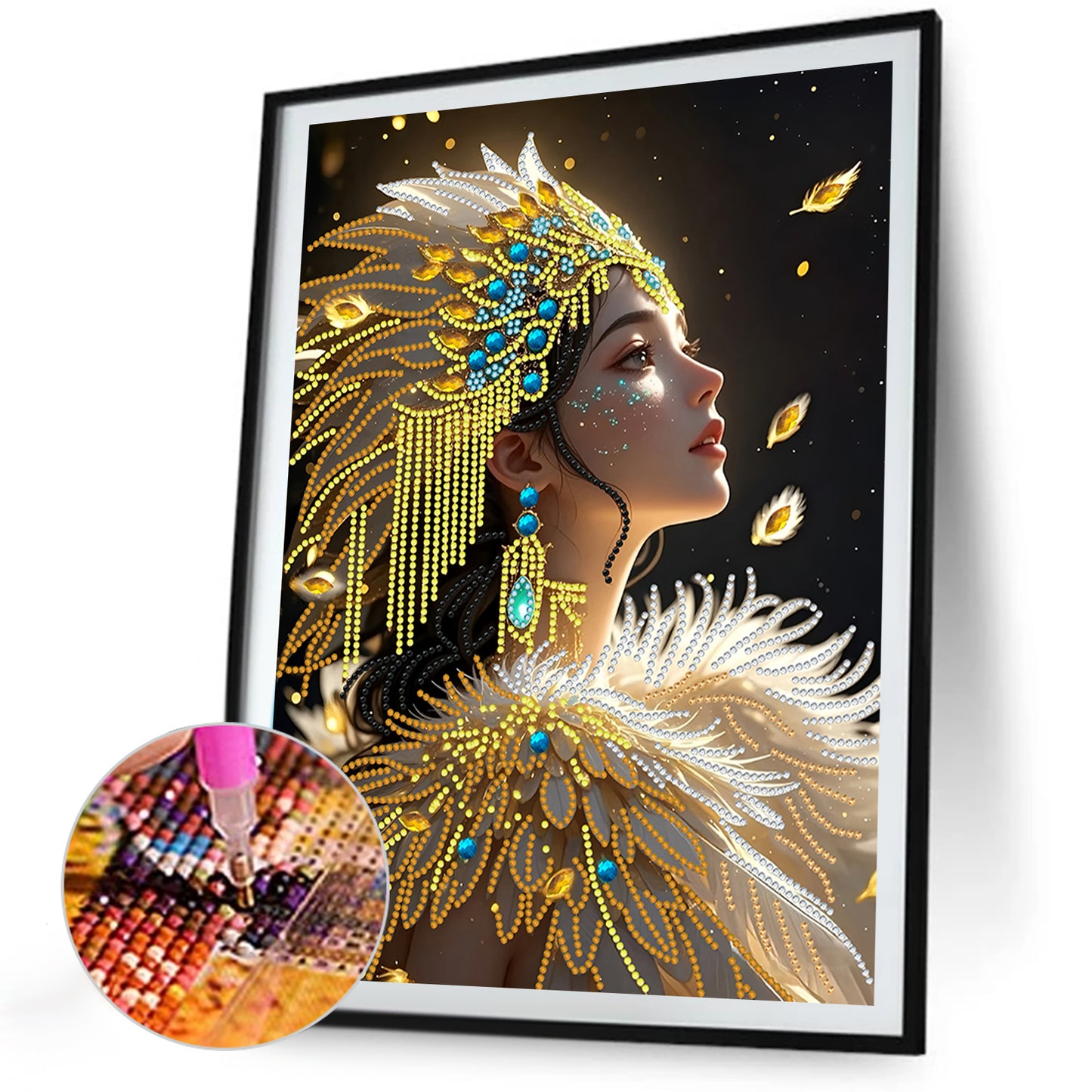 Beautiful Girl - Special Shaped Drill Diamond Painting 30*40CM