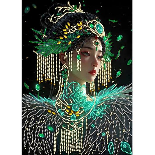 Beautiful Girl - Special Shaped Drill Diamond Painting 30*40CM