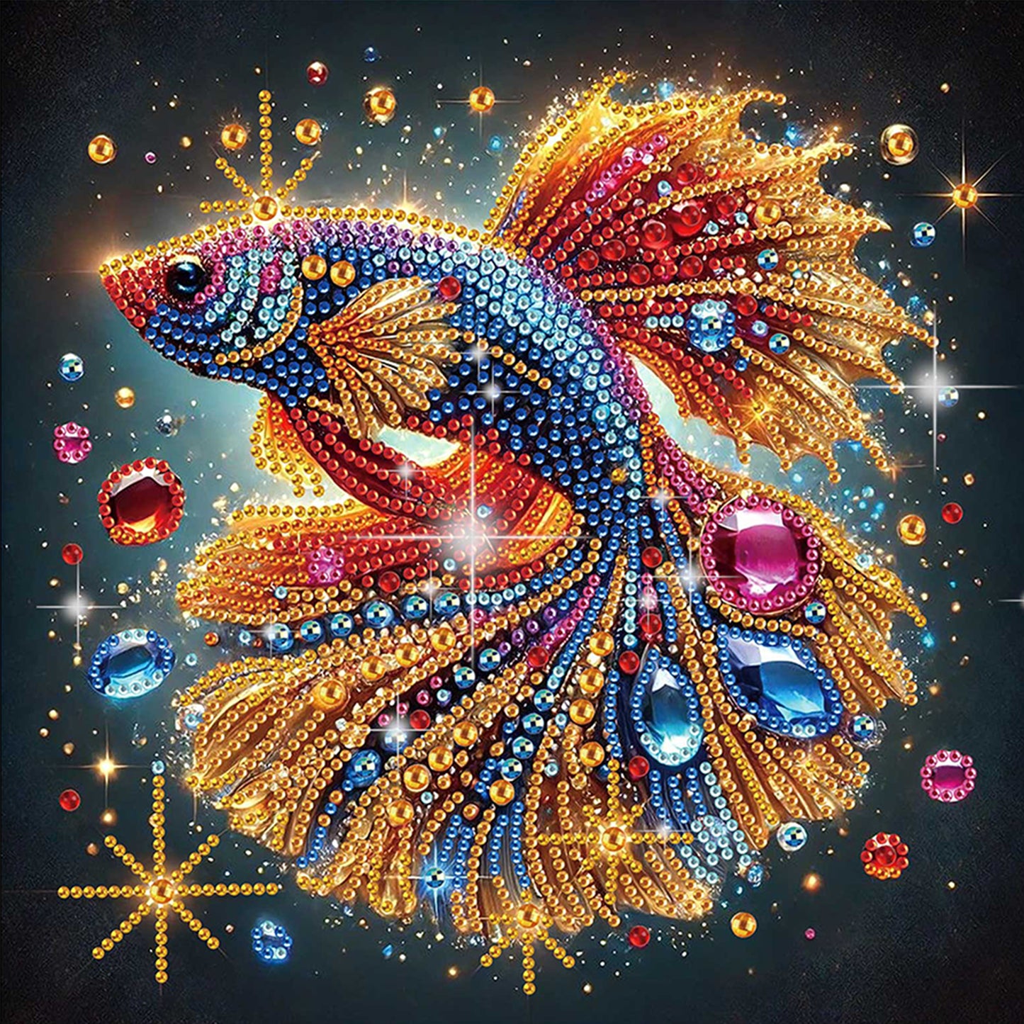 Butterfly Koi - Special Shaped Drill Diamond Painting 30*30CM