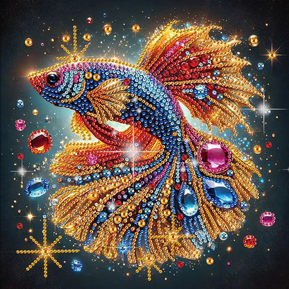 Butterfly Koi - Special Shaped Drill Diamond Painting 30*30CM