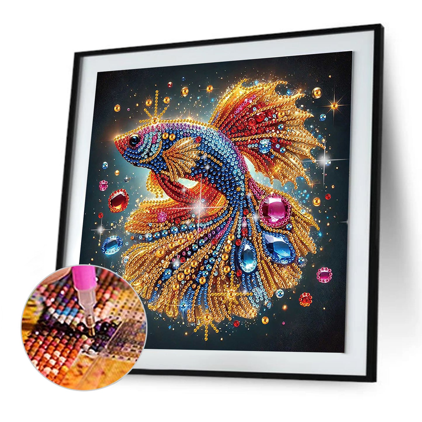 Butterfly Koi - Special Shaped Drill Diamond Painting 30*30CM