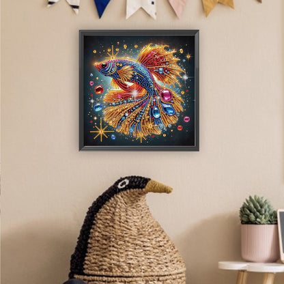 Butterfly Koi - Special Shaped Drill Diamond Painting 30*30CM