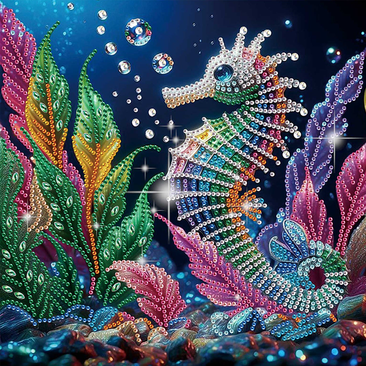 Seahorse - Special Shaped Drill Diamond Painting 30*30CM