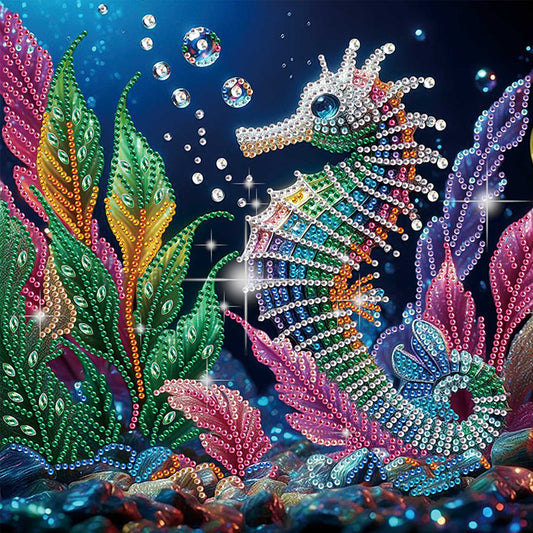 Seahorse - Special Shaped Drill Diamond Painting 30*30CM