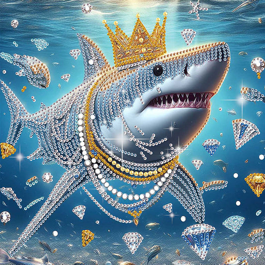 Shark - Special Shaped Drill Diamond Painting 30*30CM