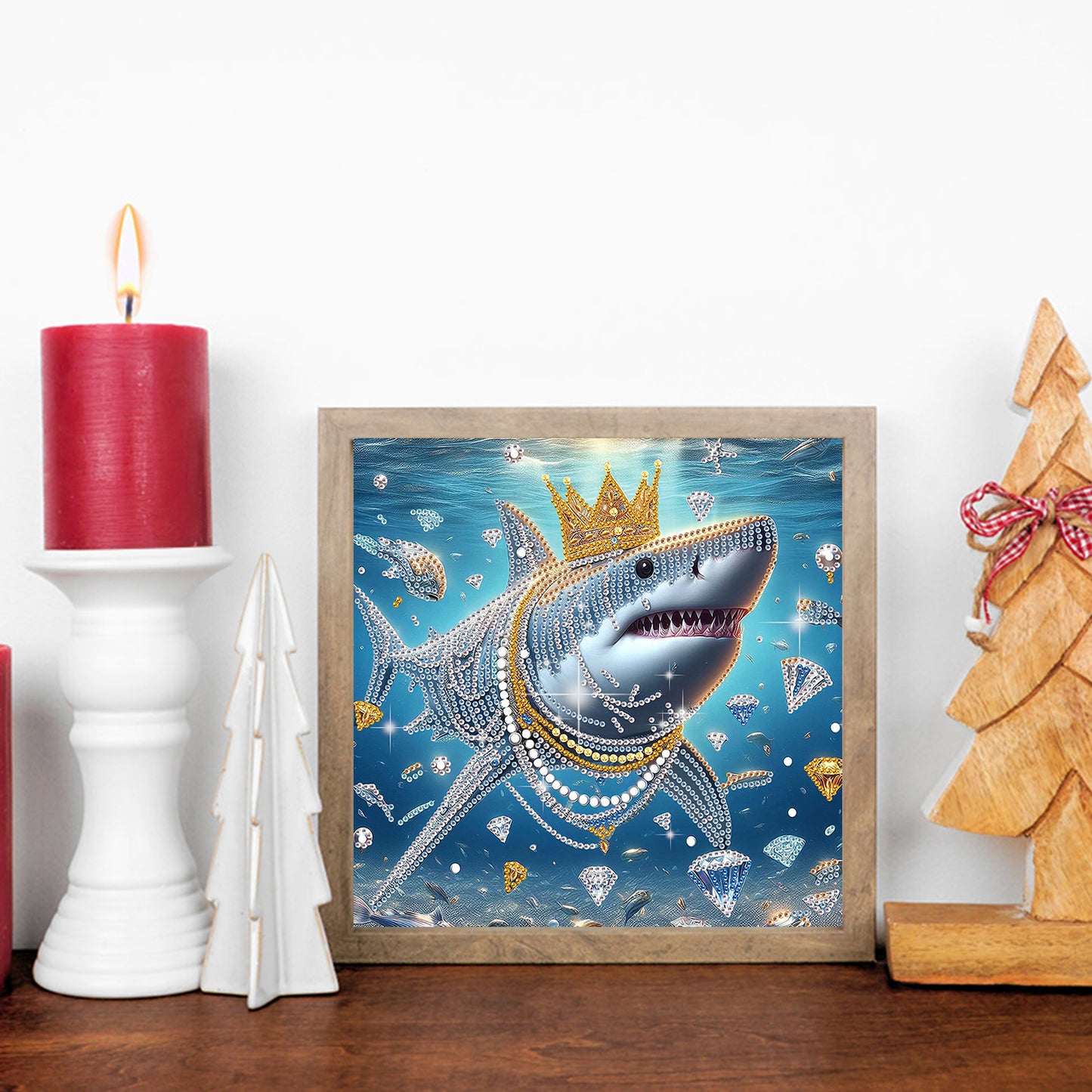 Shark - Special Shaped Drill Diamond Painting 30*30CM