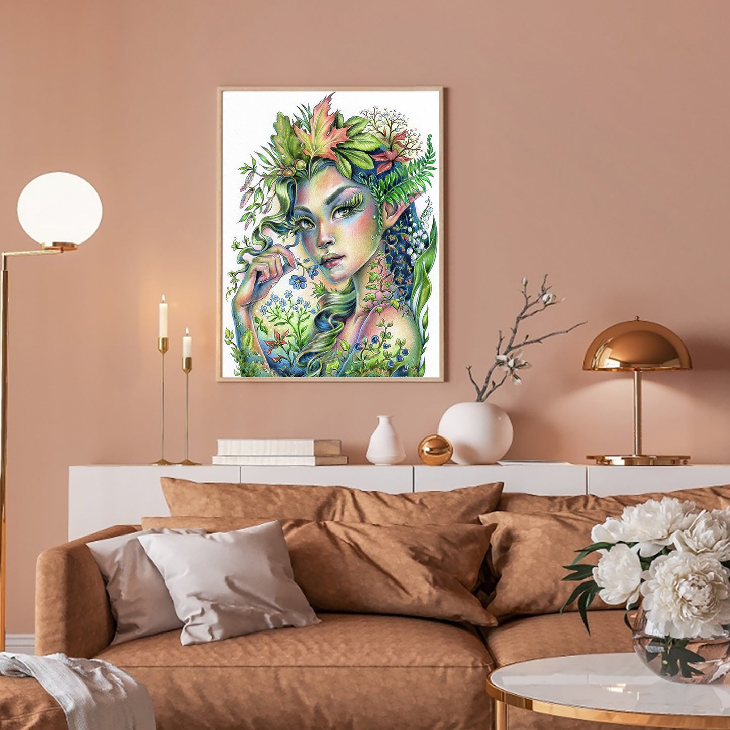 Cartoon Girl - Full Round Drill Diamond Painting 30*40CM