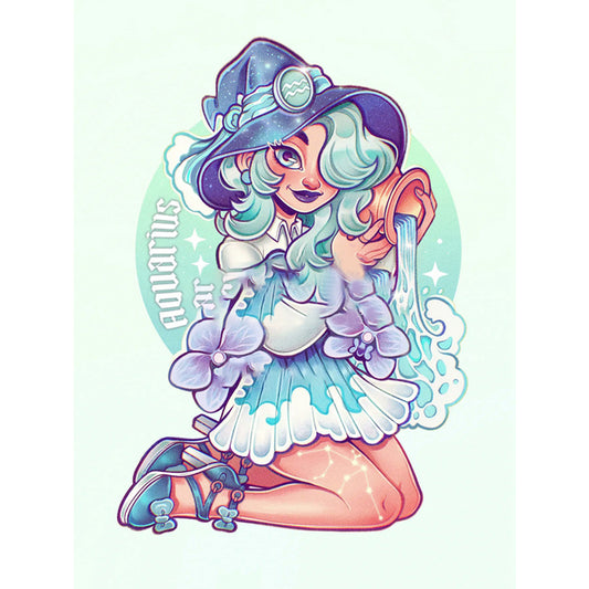 Witch - Full Round Drill Diamond Painting 30*40CM