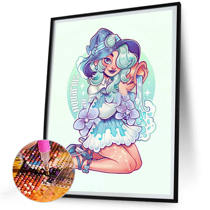 Witch - Full Round Drill Diamond Painting 30*40CM