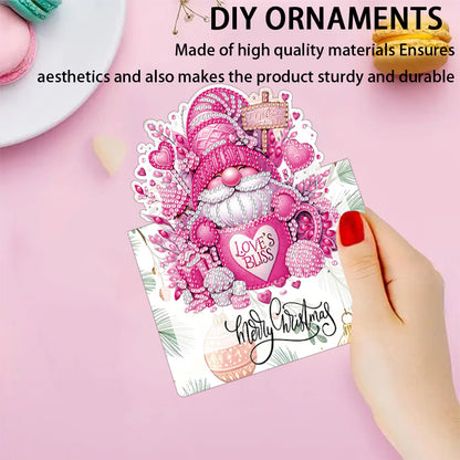6pcs Dwarf Pattern DIY Diamond Painting Greeting Postcards Set with Envelope
