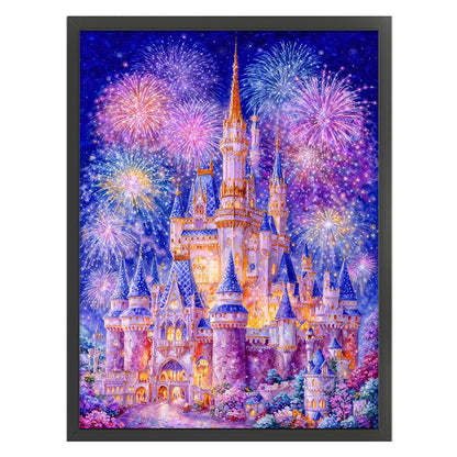 Blooming Fireworks - 9CT Stamped Cross Stitch 110*80CM(Jun He Brand)