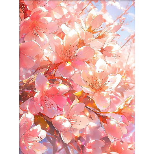 Peach Blossom - 9CT Stamped Cross Stitch 65*85CM(Jun He Brand)