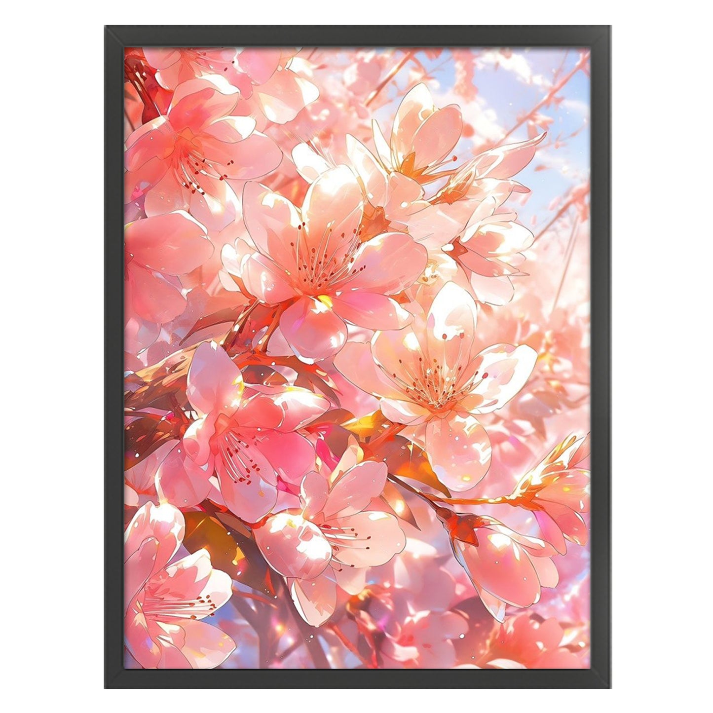 Peach Blossom - 9CT Stamped Cross Stitch 65*85CM(Jun He Brand)