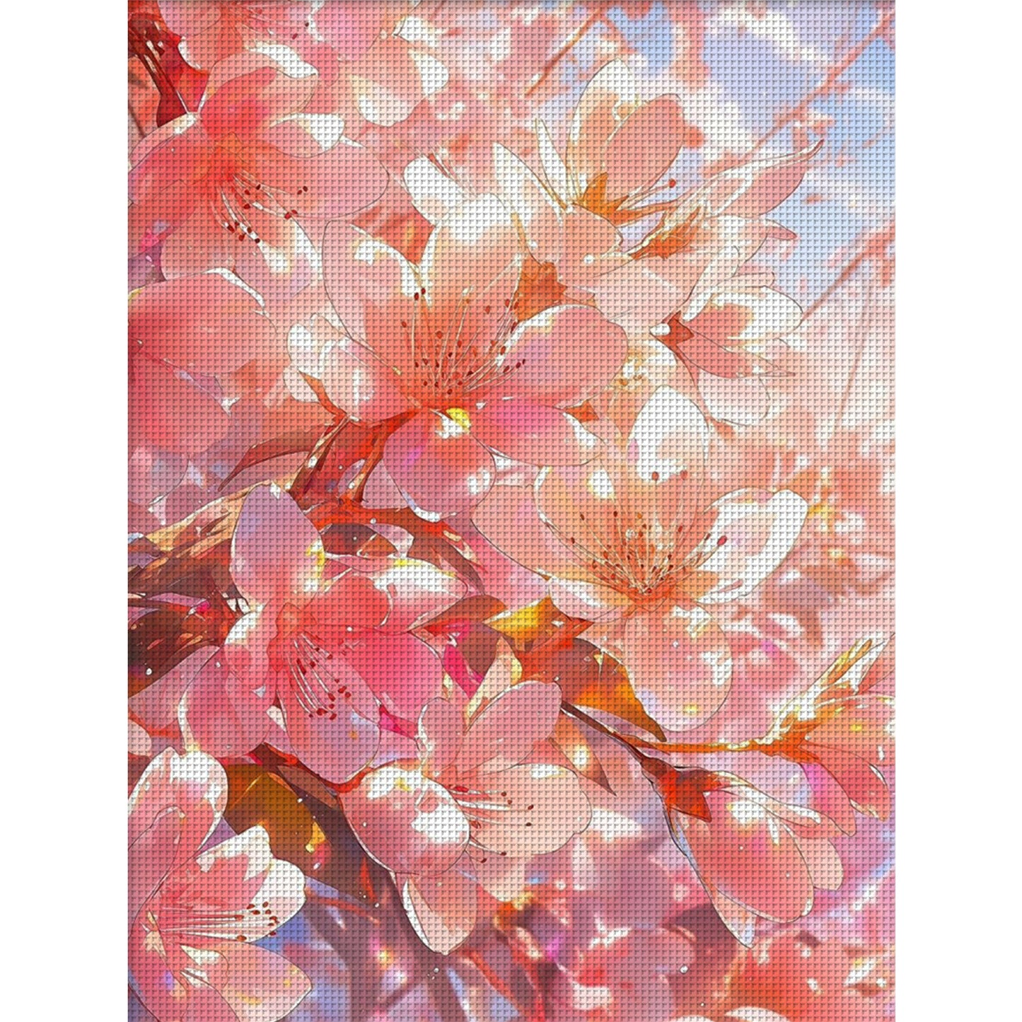 Peach Blossom - 9CT Stamped Cross Stitch 65*85CM(Jun He Brand)