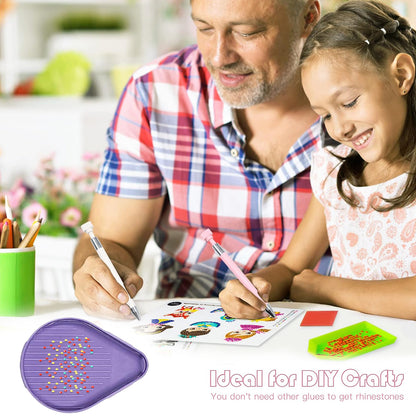 6PCS Diamond Art Trays Cat Paw Diamond Painting Organizer for DIY (Multicolor)