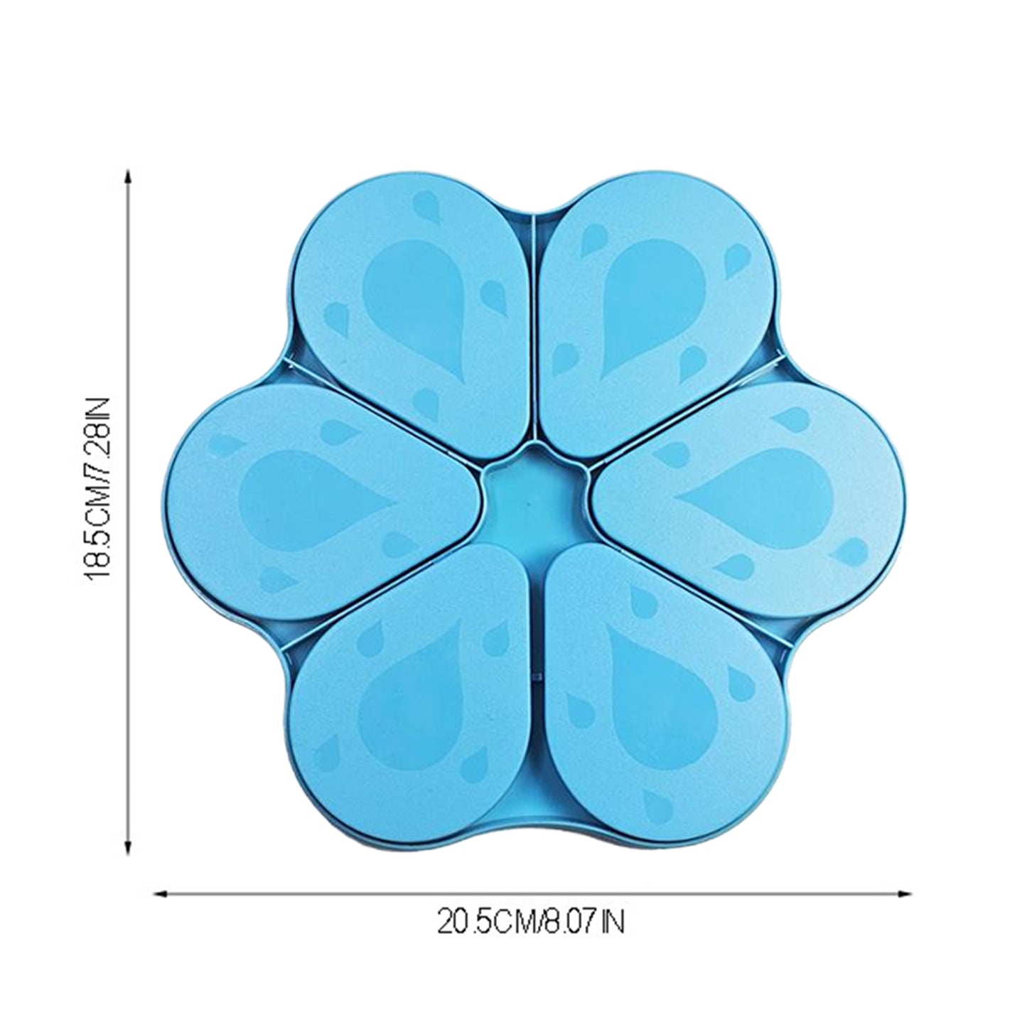 6PCS Diamond Art Trays Cat Paw Diamond Painting Organizer for DIY Crafts (Blue)