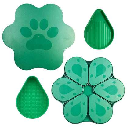 6PCS Diamond Art Trays Cat Paw Diamond Painting Organizer for DIY Crafts (Green)