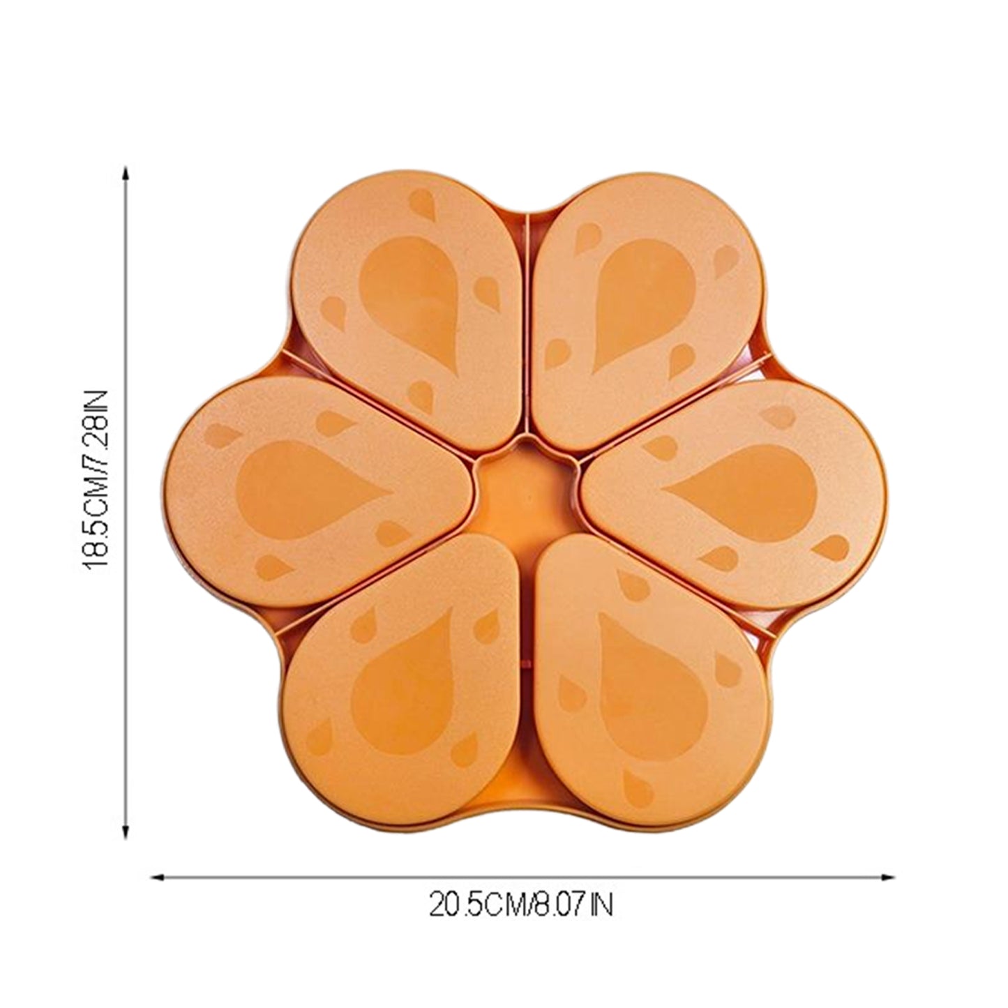 6PCS Diamond Art Trays Cat Paw Diamond Painting Organizer for DIY Crafts(Orange)