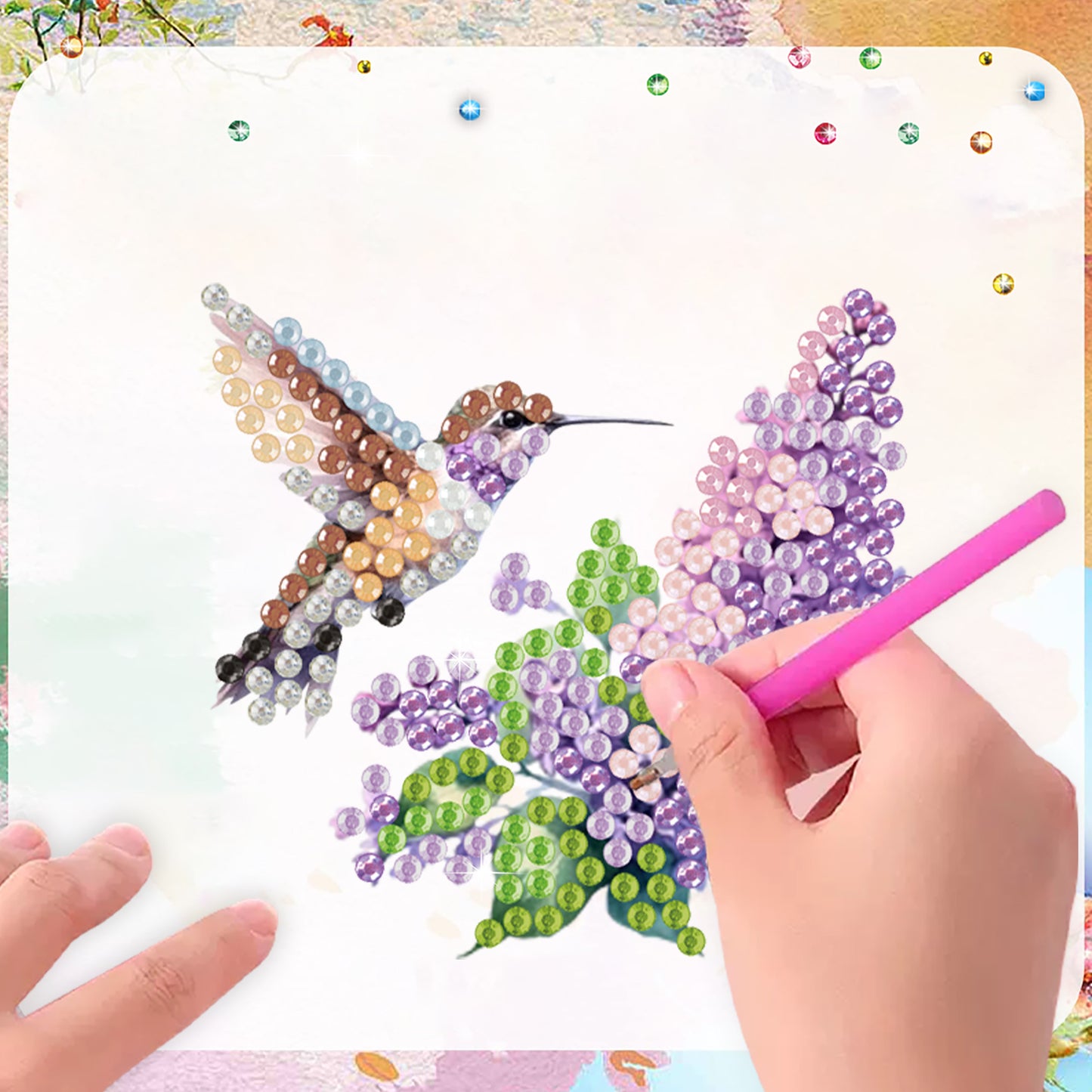 20Pcs Birds And Flowers DIY Diamond Painting Magnets Kits for Beginners Adults