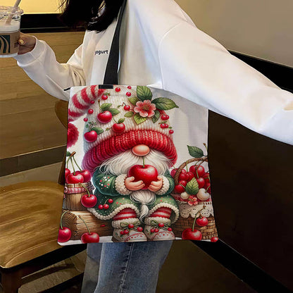 Cherry Goblin Canvas Tote Bag Embroidery Kit 11CT Print 40*40cm for Beginner