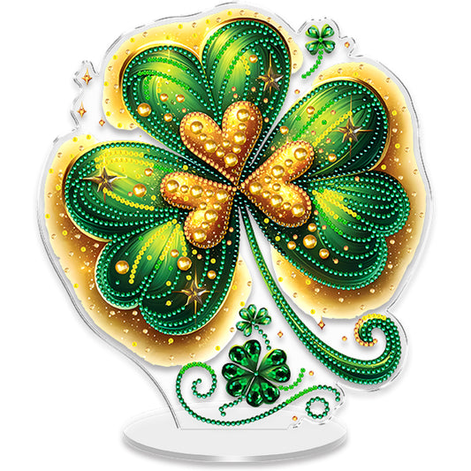 Plants DIY 2D Flat Acrylic Diamond Painting Art Tabletop Ornament for Home Decor