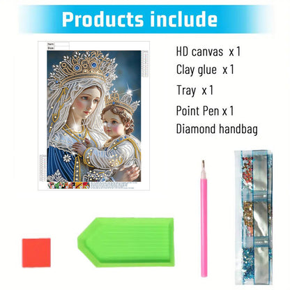 Madonna And Child - Special Shaped Drill Diamond Painting 30*40CM