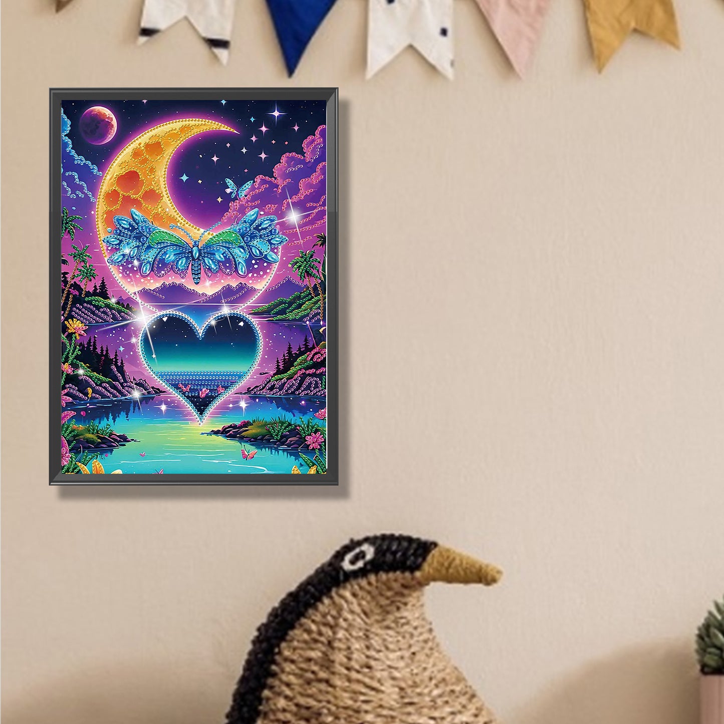 Lakefront Night View - Special Shaped Drill Diamond Painting 30*40CM