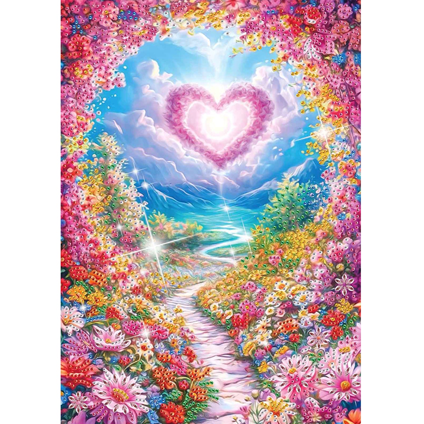 Flower Path - Special Shaped Drill Diamond Painting 30*40CM