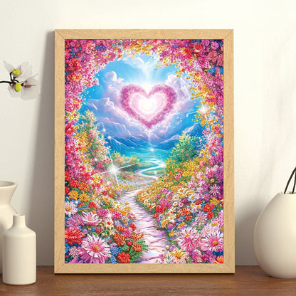 Flower Path - Special Shaped Drill Diamond Painting 30*40CM