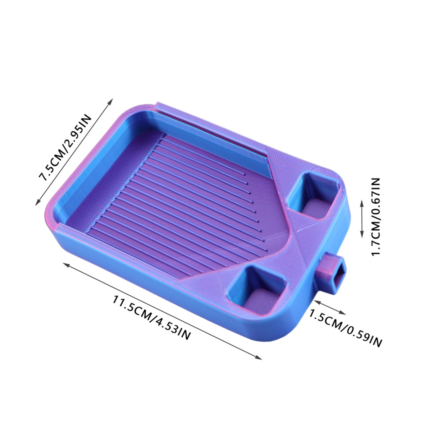 Diamond Painting Storage Container Tray for Diamond Art Beads (Blue Purple)