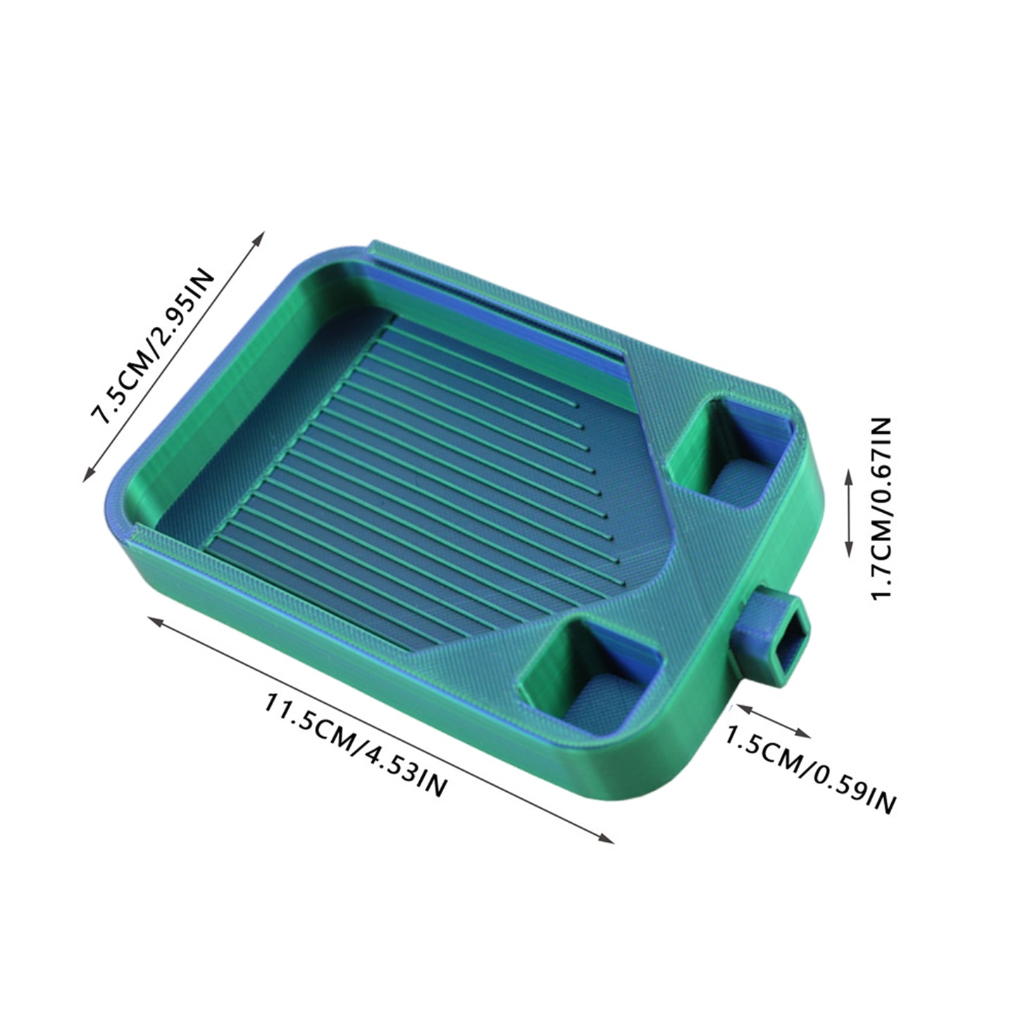 Diamond Painting Storage Container Tray with Stopper Lid for DIY Crafts (Teal)