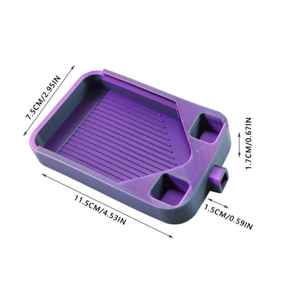 Diamond Painting Storage Container Tray for Diamond Art Beads (Black Purple)