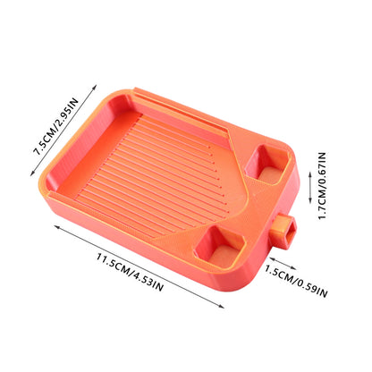 Diamond Painting Storage Container Tray with Stopper Lid for Craft (Gold Red)