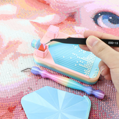 Diamond Painting Storage Container Tray with Stopper Lid for DIY Craft(Colorful)