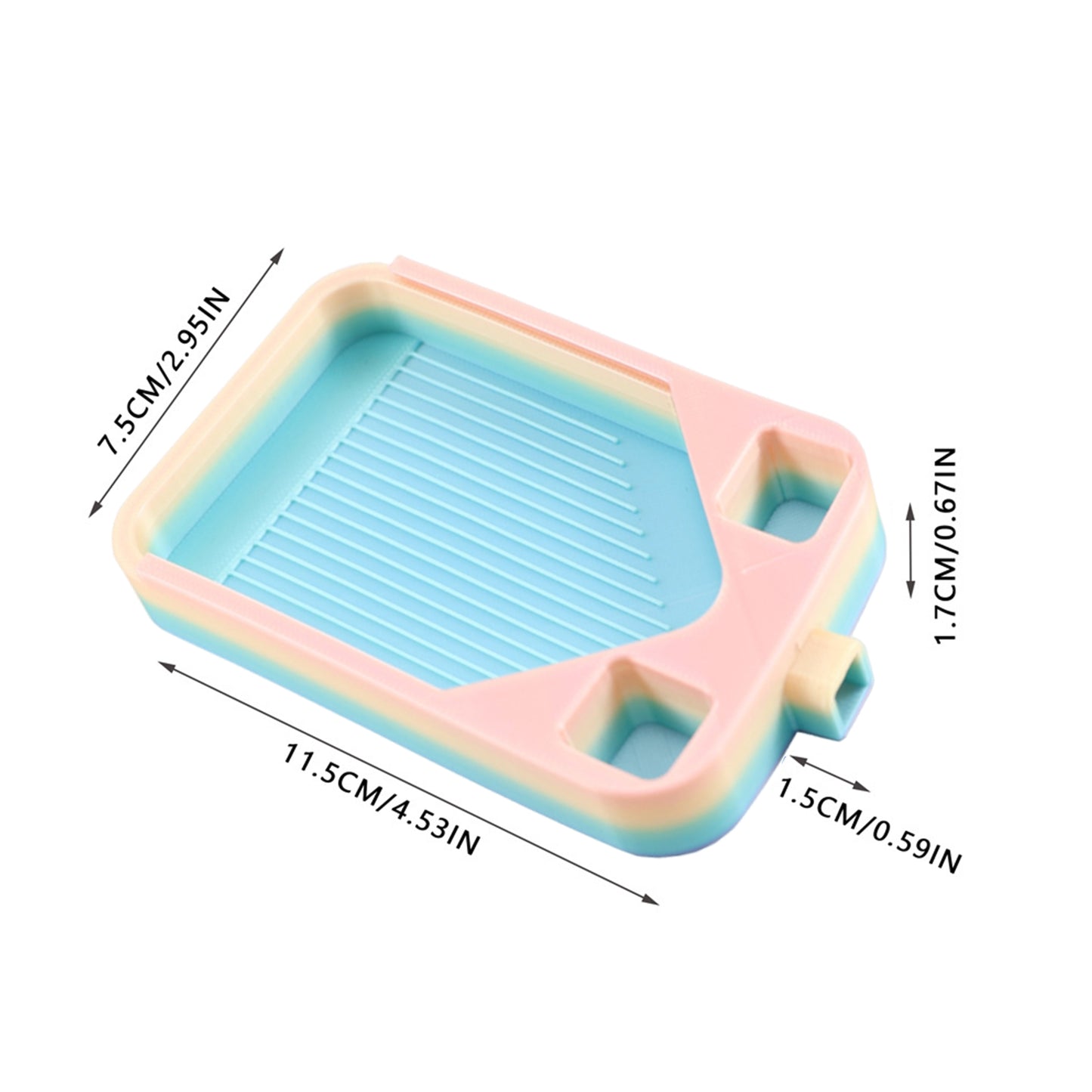 Diamond Painting Storage Container Tray with Stopper Lid for DIY Craft(Colorful)